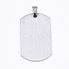 201 Stainless Steel Quote Pendants STAS-T044-227P-2