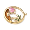 304 Stainless Steel Enamel Pendants STAS-L022-565G-01-5