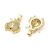 Brass Micro Pave Cubic Zirconia Pendants KK-G533-23G-2