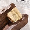 304 Stainless Steel Cuff Rings for Women RJEW-F175-02G-03-4
