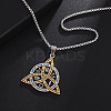 Viking Triskelion Knot 201 Stainless Steel Pendant Necklaces for Men FS-WG7E48C-01-1