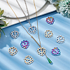 24Pcs 3 Colors 304 Stainless Steel Pendants STAS-DC0012-02-5