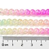 Spray Painted Crackle Glass Beads Strands DGLA-C002-6mm-05-5