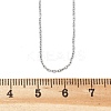 Tarnish Resistant 304 Stainless Steel Necklaces NJEW-F027-40-1mm-4