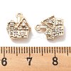 Micro Pave Clear Cubic Zirconia Pendants KK-M102-08G-3