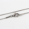Tarnish Resistant 304 Stainless Steel Venetian Chain Necklace Making LS-STAS-P046-07P-2
