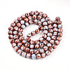 Baking Paint Glass Beads Strands DGLA-N003-10mm-A03-2