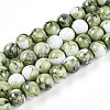 Baking Paint Glass Beads Strands DGLA-N003-10mm-C06-1