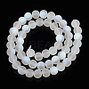 Transparent Frosted Glass Beads Strands GLAA-T032-T8mm-MBB13-2