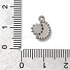 304 Stainless Steel Pave Rhinestone Charms STAS-G369-13P-3