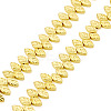130Pcs 2 Strands Electroplate Glass Beads Strands EGLA-TA0013-56A-3