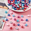 6 Strands 6 Colors Handmade Polymer Clay Bead Strands CLAY-NB0001-71-5