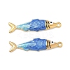 304 Stainless Steel Enamel Pendants STAS-K295-58A-G-1