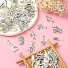 100pcs 10 Style Tibetan Style Alloy Pendants TIBEP-CJ0001-27-5