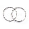Tarnish Resistant 304 Stainless Steel Huggie Hoop Earrings X-EJEW-L205-02A-P-1