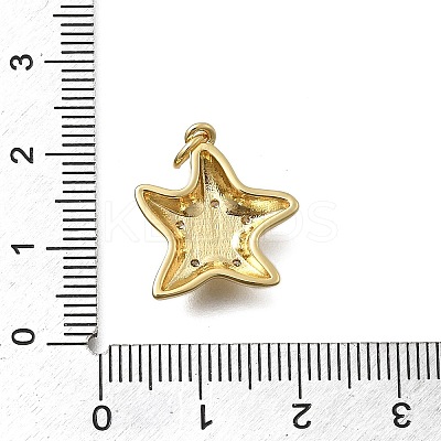 Brass Micro Pave Cubic Zirconia Pendants KK-D431-021B-01G-1