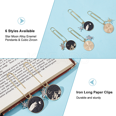 Iron Long Paper Clips AJEW-OC00005-1