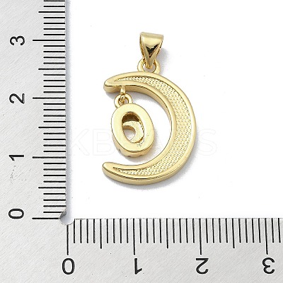 Brass Micro Pave Clear Cubic Zirconia Pendants KK-A221-02B-G-1