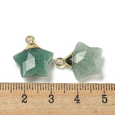 Natural Green Aventurine Pendants G-P540-01G-07-1