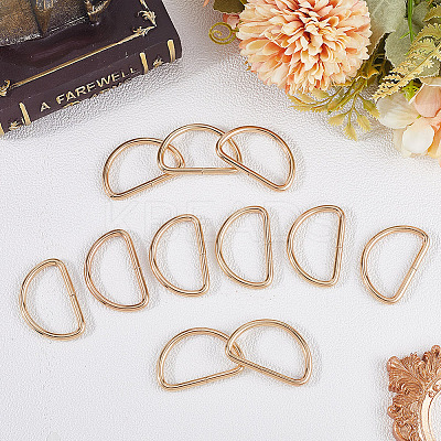 20Pcs Iron D Rings IFIN-SP0001-21B-LG-1
