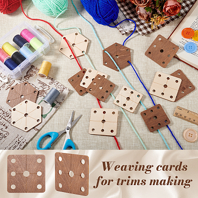 24Pcs Wood Tool for Knitting Loom Accessories TOOL-GA0001-90A-02-1