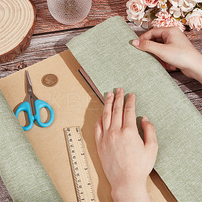 1 Sheet Rectangle Linen Fabric DIY-OC0012-04D-1