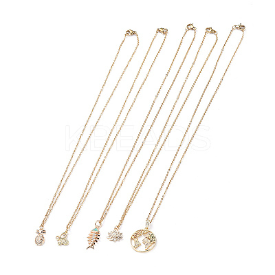 Pendant Necklaces NJEW-JN02740-1