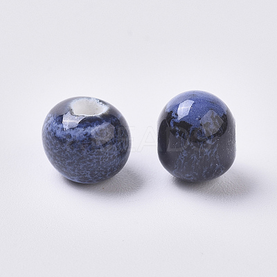 Handmade Porcelain Beads PORC-WH0002-05D-1