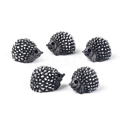 Synthetic Resin Hedgehog Miniature Ornaments AJEW-WH0606-67A-1