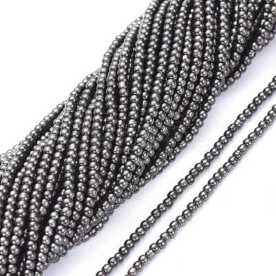 Electroplate Glass Beads Strands EGLA-K014-A-FP02-1