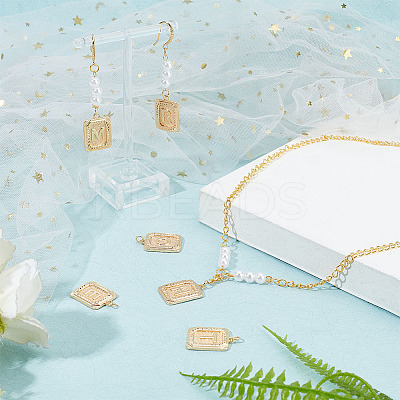 6Pcs 6 Style Brass Pendants KK-AR0003-66-1