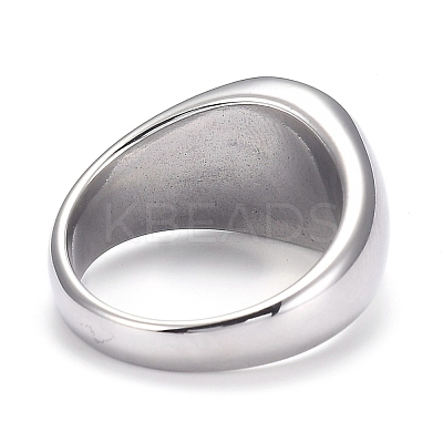 304 Stainless Steel Finger Rings STAS-H101-01P-8-1