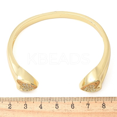 Brass Micro Pave Clear Cubic Zirconia Bracelets BJEW-M053-03G-1