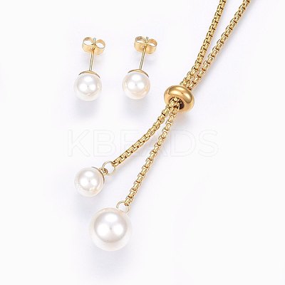 304 Stainless Steel Jewelry Sets SJEW-P098-20-1