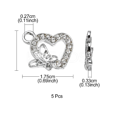 Alloy Rhinestone Pendants ALRI-YW0001-02-1