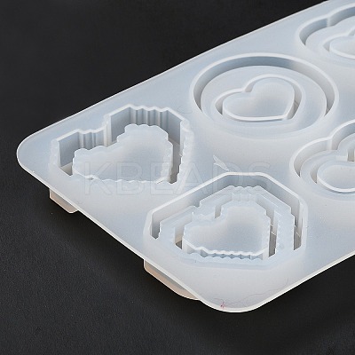 Heart DIY Silicone Quicksand Molds LS-DIY-G079-07A-1