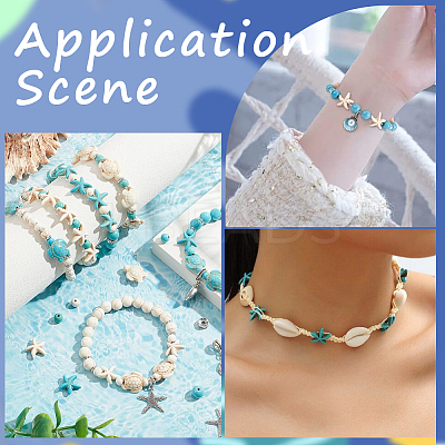 DIY Ocean Theme Bracelet Making Kit DIY-SC0023-36-1