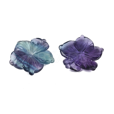 Natural Colorful Fluorite Carved Pendants G-B097-01A-16-1