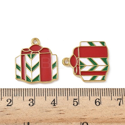 304 Stainless Steel Enamel Pendants STAS-L300-012G-17-1