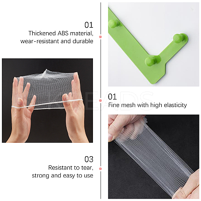 2Sets 2 Styles ABS Plastic Sink Strainers Basket & Bags AJEW-GA0002-76-1