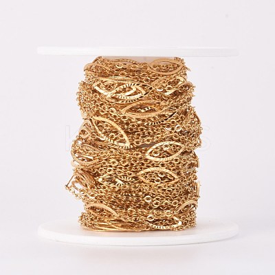 Ion Plating(IP) 304 Stainless Steel Cable Chains CHS-E020-01G-1