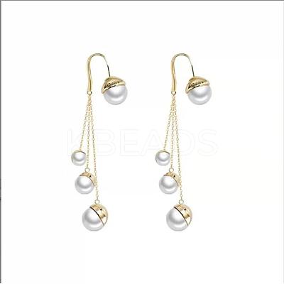 Vintage Imitation Pearl Dangle Earrings JE1098A-1