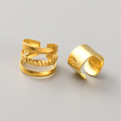 140Pcs Iron Hair Coil Cuffs AJEW-SZC0021-01G-1