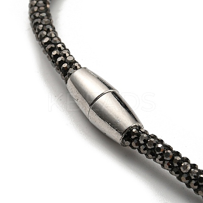 Rhinestone Tennis Necklace NJEW-R263-26A-G-1