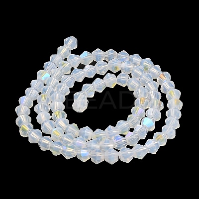 Imitation Jade Electroplate Glass Beads Strands EGLA-A039-J4mm-L05-1