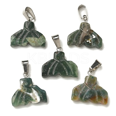 Natural Indian Agate Pendants G-Z067-01P-08-1