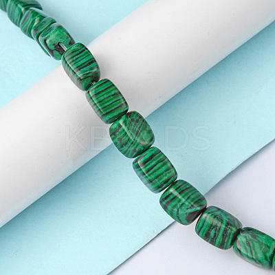 Synthetic Malachite Beads Strands G-F743-02J-1