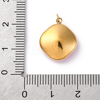 316 Stainless Steel Faceted Glass Pendants STAS-K258-47G-04-1