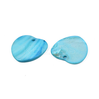 Natural Freshwater Shell Pendants SHEL-N026-176A-1
