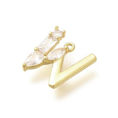 Brass Micro Pave Cubic Zirconia Pendants LS-KK-M310-01G-23-1
